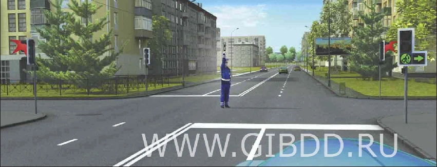 Дорожная ситуация к вопросу 6