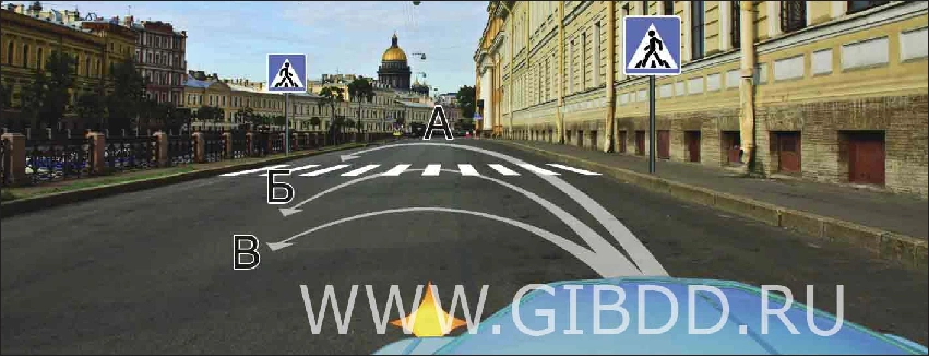 Дорожная ситуация к вопросу 9
