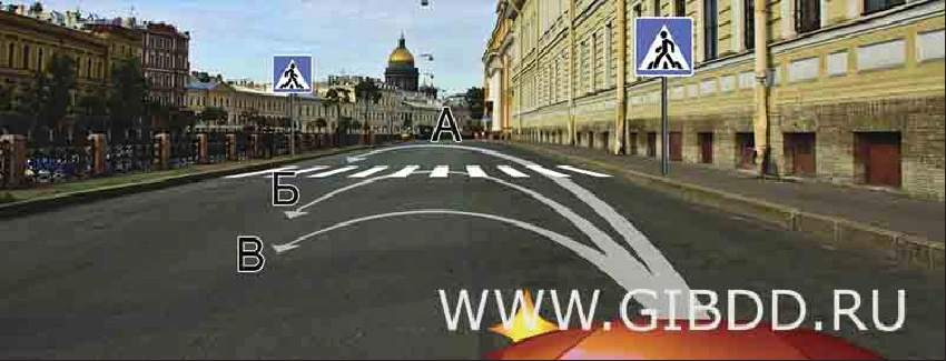 Дорожная ситуация к вопросу 9
