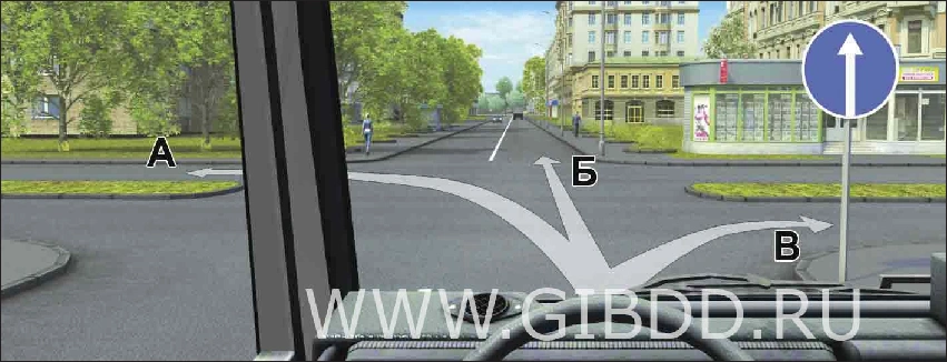 Дорожная ситуация к вопросу 2